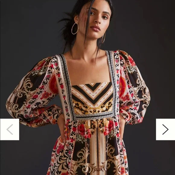 Anthropologie NIKASHA Floral Mini Dress - Picture 1 of 11